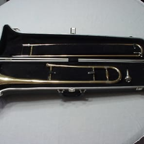 Blessing Scholastic U.S.A. Made Trombone in it's Original Case & Ready to Play image 1
