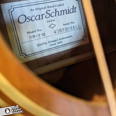 Oscar Schmidt OG-2M Dreadnought Acoustic Guitar Natural image 16