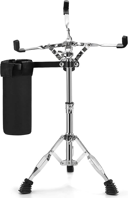 Snare Drum Stand with Drum Sticks Holder, Double Braced Tripod Snare Stand Fit for 10 to 14 Inch Snare Drum, Drum Pad, Adjustable Height 14.5 to 23 Inches for Drum Beginners, Lightweight image 1