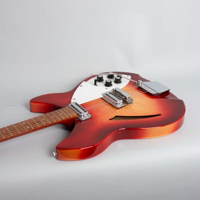 Rickenbacker Model 335 Semi-Hollow Body Electric Guitar (1966), ser. #FI-3126, original silver tolex hard shell case. image 7