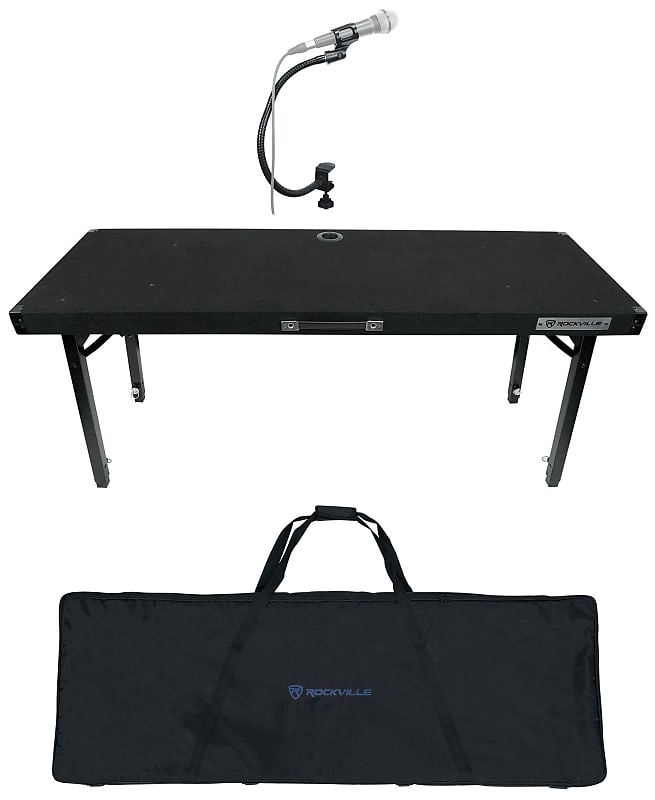 Rockville RTBL4 Adjustable Height DJ Table Folding | Reverb