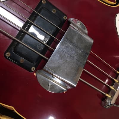 Mosrite Celebrity Bass 1960s Cherry Red image 12