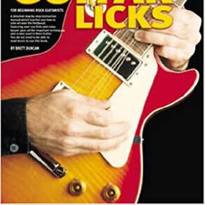 Learn How To Play Guitar - Rock Licks for Guitar - TAB Tutor Music Book & CD K4 X- for sale