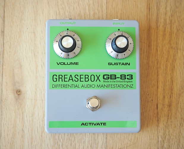 D*A*M Greasebox GB-83 Silicone Fuzz Boutique Guitar Effect Pedal