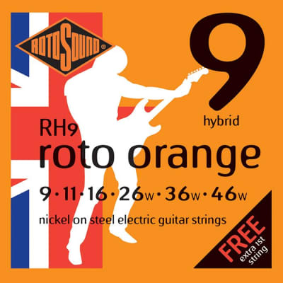 Rotosound RH9 Roto Orange Electric Guitar Strings Gauge 9-46 image 2