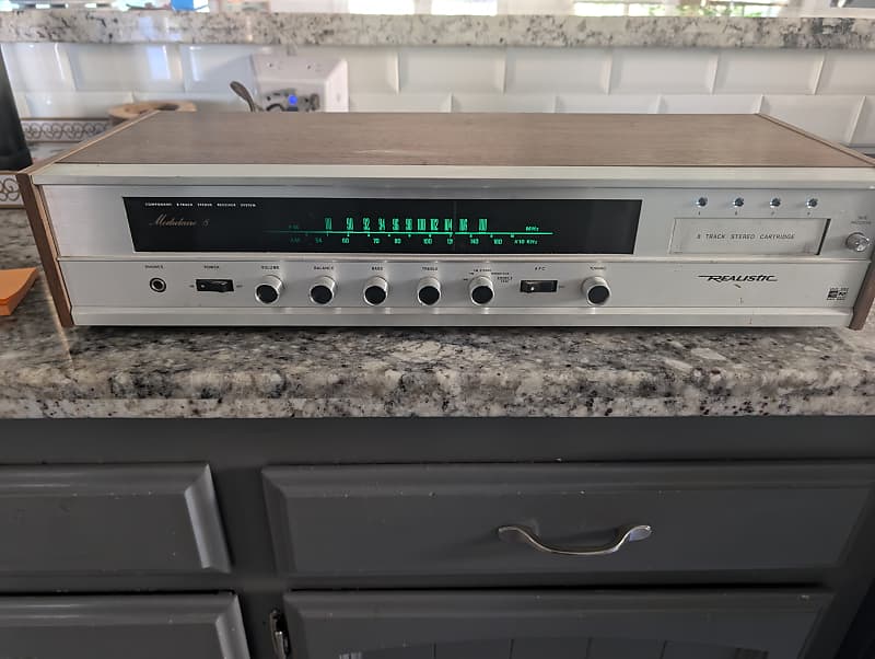 Realistic 12-1487 80s - Dark walnut wood  			