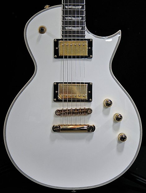 ESP LTD Les Paul EC-1000 Deluxe CTM Snow White | Reverb