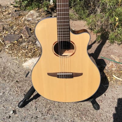 Immagine Yamaha NTX1 Classical Nylon Acoustic Electric Guitar with Case - 10