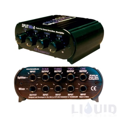 ART SPLITMix4 - 4-Channel 1/4" Stereo Input Passive Splitter / Mixer