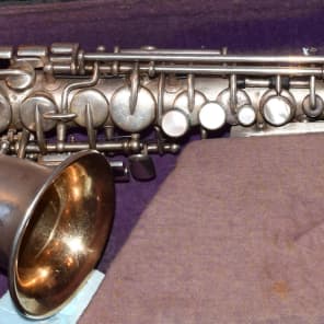 Buescher curved Soprano Sax 1920 s Silver Plated Overhauled Reverb