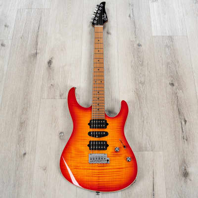 Suhr Modern Plus HSH Guitar, Roasted Maple Fretboard, Fireburst image 3