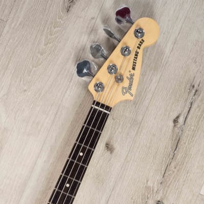 Fender American Performer Mustang Bass Guitar Rosewood Arctic White image 8