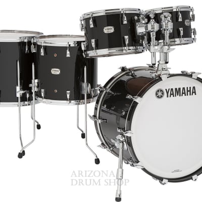 Yamaha Absolute Hybrid Maple Solid Black 5 pc. Drum Shell Pack  22x18 / 10x7 / 12x8 / 14x13 / 16x15