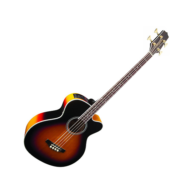 Takamine GB72CE BSB G Series Jumbo Cutaway Acoustic/Electric Bass Gloss Brown Sunburst w/ Flame Maple Back and Sides image 2