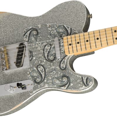Fender Brad Paisley Road Worn Telecaster - Silver Sparkle image 4