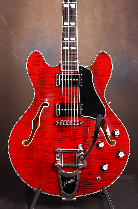 Eastman T486B Thinline Archtop with Bigsby Classic finish image 1
