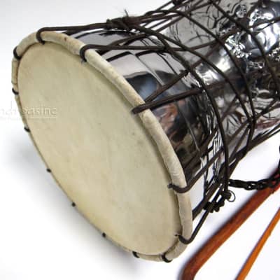 Mid-East Manufacturing Nickel Brass Talking Drum, 10"x15" image 2