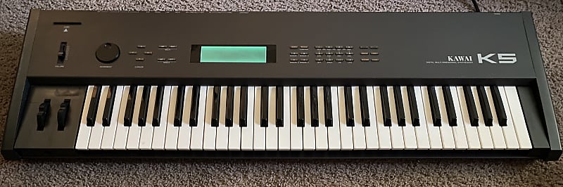 Kawai K5 61-Key Digital Synthesizer 1987 - Black image 1