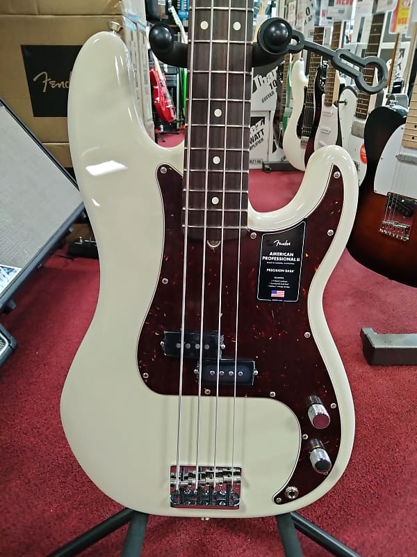 Fender American Professional II Precision Bass with Rosewood Fretboard 2020 Olympic White image 1