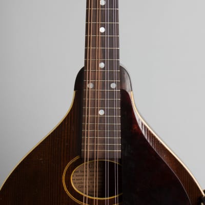 Gibson  Style A Carved Top Mandolin (1922), ser. #67097, black tolex hard shell case. image 8