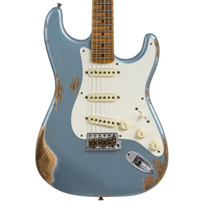 Fender Custom Shop 1957 Stratocaster Heavy Relic, Lark Guitars Custom Run -  Blue Ice Metallic (722) for sale