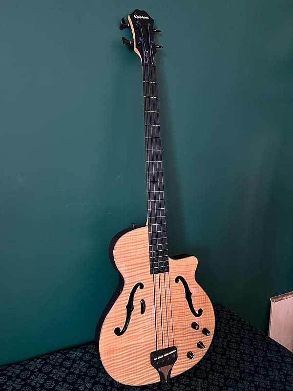 Epiphone Zenith Fretless Bass 2009 - super rare with piezo