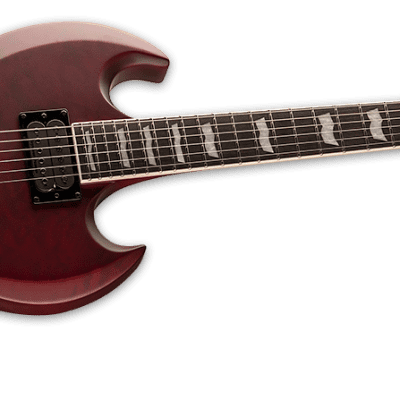 ESP LTD Viper-1000 Evertune QM See Thru Black Cherry Satin Electric Guitar + ESP Gig Bag Viper 1000 image 4
