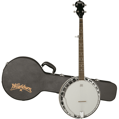 Washburn B11K Americana Series 5-String Resonator Banjo with Hardshell Case for sale