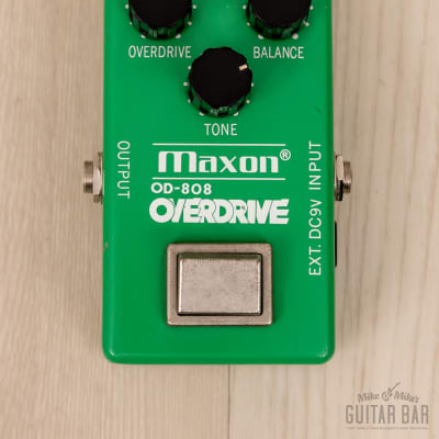 1979 Maxon OD-808 Overdrive Narrow Box Vintage Guitar Effects Pedal w/ MC1458, Ibanez TS-808 Tube Screamer image 1