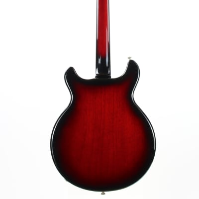 CLEAN! 2000 Hamer USA Newport Pro Black Cherry Burst - Solid Carved Spruce Top, Hollowbody Guitar! image 11