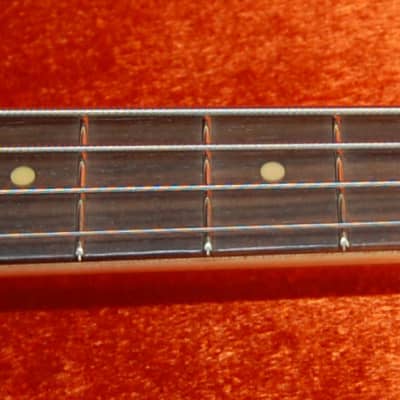 New Old Stock 2017 Fender American Vintage '64 Jazz Bass 3 Tone Sunburst Authorized Dealer OHSC image 10