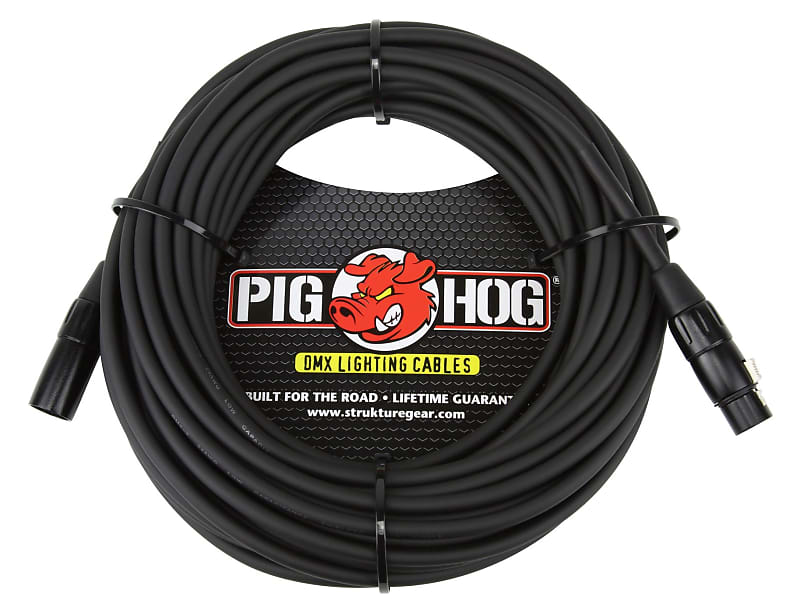 Pig Hog PHDMX50 3 Pin DMX Lighting Cable, 50 ft image 1