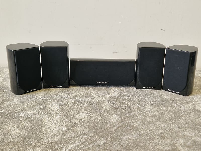 Wharfedale DX-1 Surround Speakers – 5.0 Home Cinema Set - Excellent  			