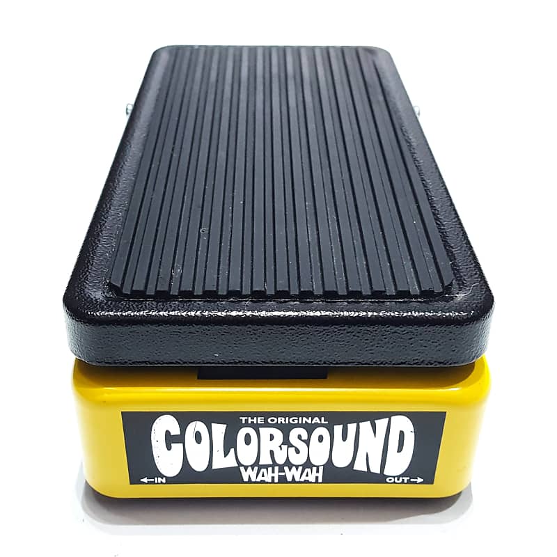 Colorsound Wah Rare Yellow Vintage Reissue Macaris Sola Sound Guitar Pedal