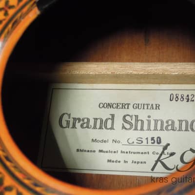 Grand Shinano GS-150 Concert Guitar 1970-1980`s Natural | Reverb