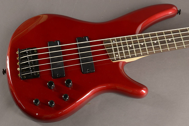 Ibanez SR255CA 5-Strings Electric Bass Guitar Candy Apple Red image 1