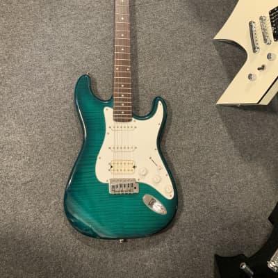 Austin Strat style  Blue-Green for sale