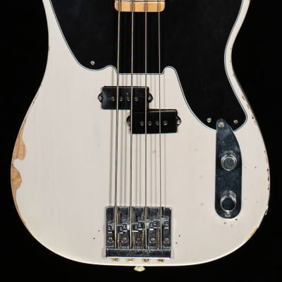 Fender Mike Dirnt Road Worn Precision Bass White Blonde Bass Guitar-MX21545862-10.17 lbs image 10