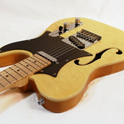 2015 Legator Opus OTH-200SE Semi-Hollow 'T' Style Electric Guitar in Cream Finish image 8