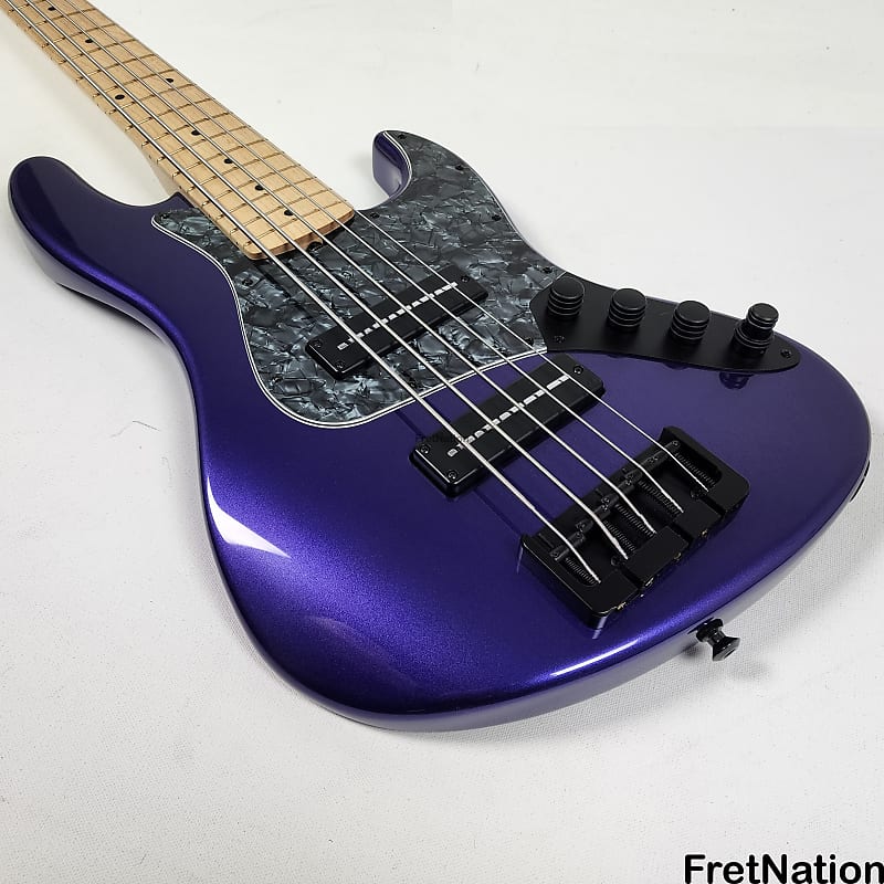 Valenti V21-J5 5-String Fire Mist Purple J-Bass 9.10lbs #262 | Reverb