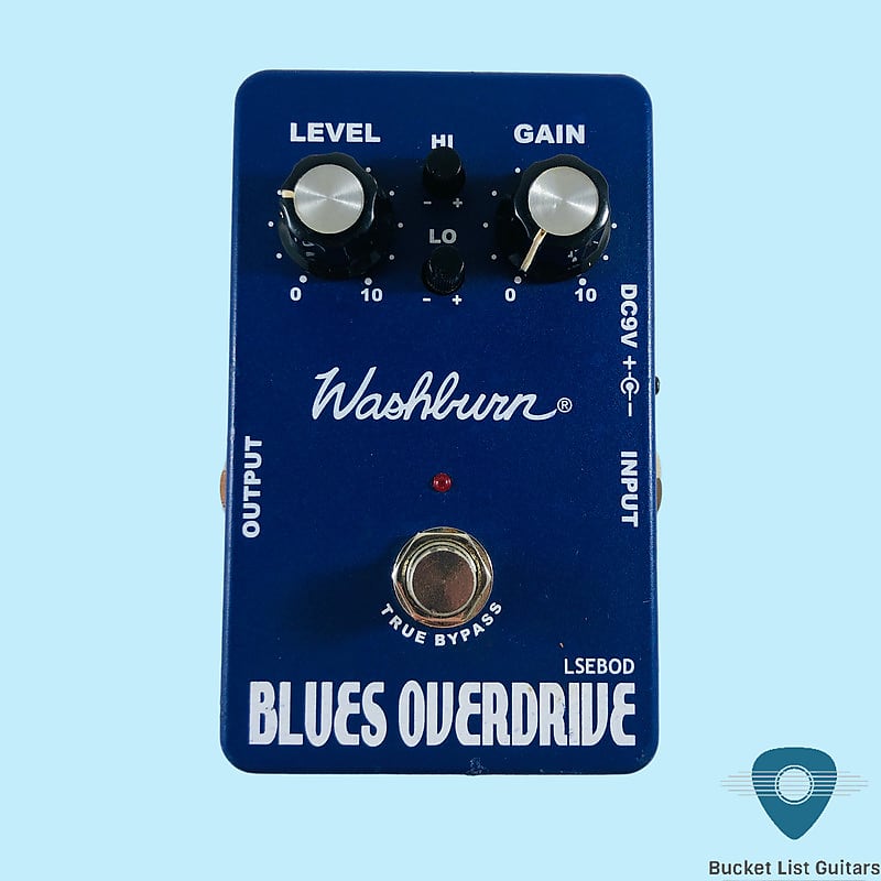 Guitar/Instrument Pedal Washburn Blues Overdrive w/two 1/4 selling