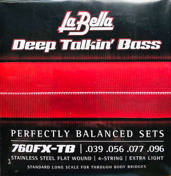 La Bella Deep Talkin' Bass Stainless Steel Flatwound Strings; 39-96 through  body | Reverb Canada