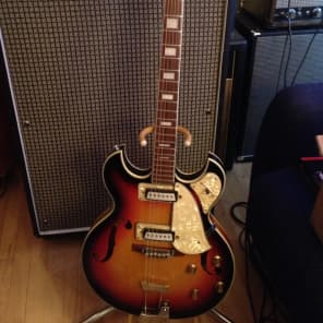 Aria Hollowbody Mid-Late 60's Burst- Pearlescence! image 4