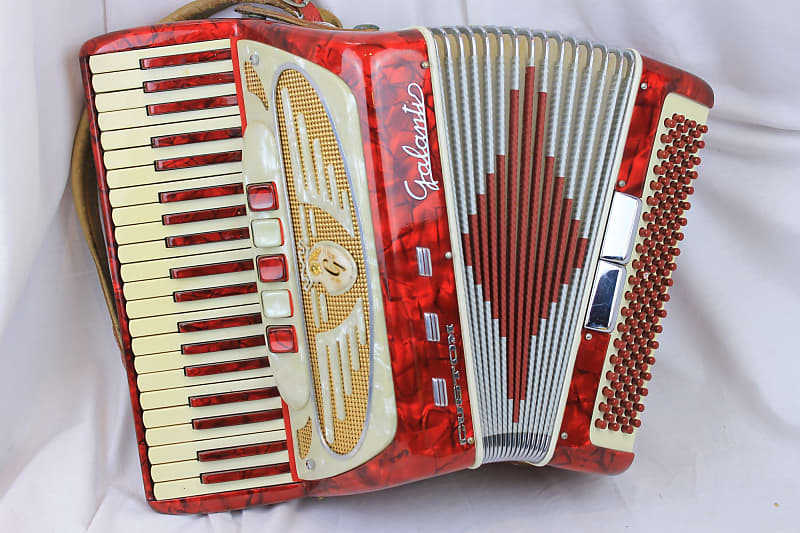 2999 - Red Galanti Piano Accordion LM 41 120 | Reverb