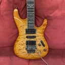 Ibanez S470DXQM Electric Guitar with Case Natural Fade