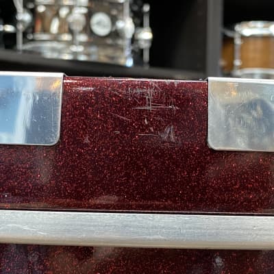 Ludwig Legacy Maple Drums 3pc Shell Pack in Burgundy Sparkle 14x22 16x16 9x13 image 15