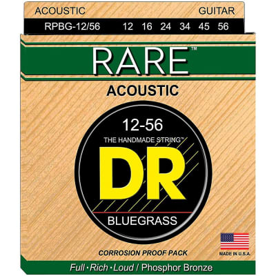 DR Rare Acoustic Guitar Strings 12-56 Bluegrass RPBG-12/56 image 1