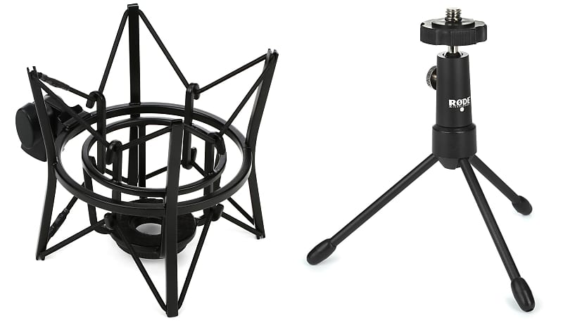 Rode PSM1 Microphone Shock Mount Bundle with Rode Tripod Mini