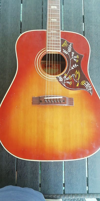 Gallan G-20 High quality Japanese Gibson Hummingbird copy 1970s MIJ image 1
