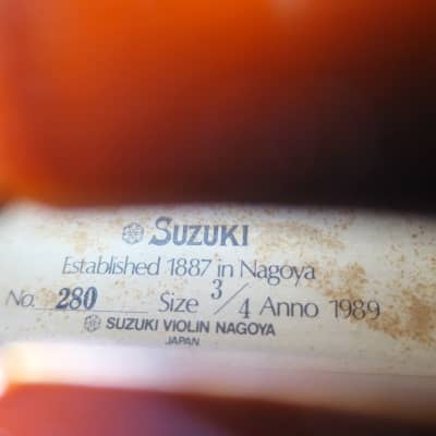 Suzuki Violin No. 280 (Intermediate), Nagoya, Japan, 3/4 - Full Outfit image 2